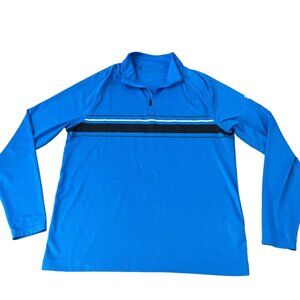Under Armour 1/4 Zip Pullover Men’s Size Large Blue Loose Fit Lightweight